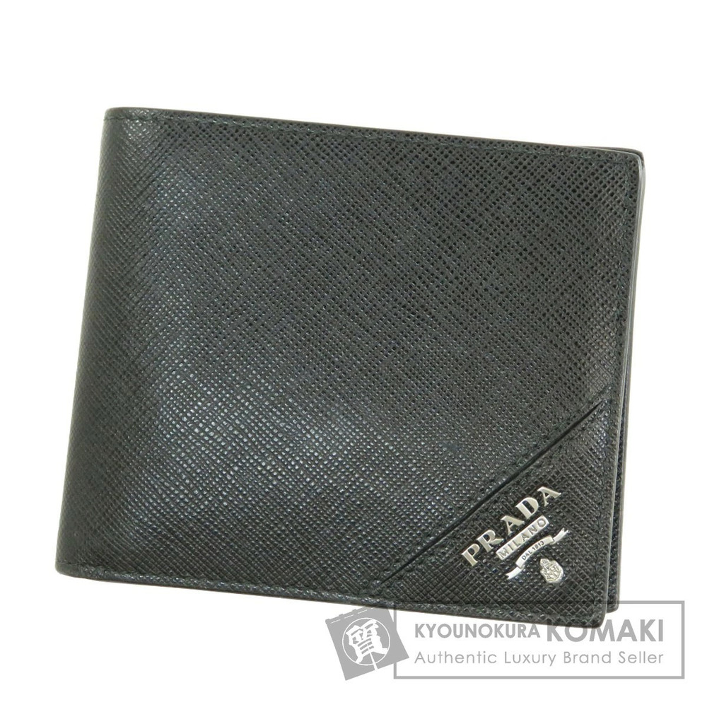 Prada motif long Wallet leather
